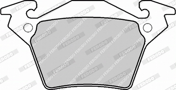 FERODO FVR1305 - Комплект тормозных колодок, дисковый тормоз PREMIER ECO FRICTION