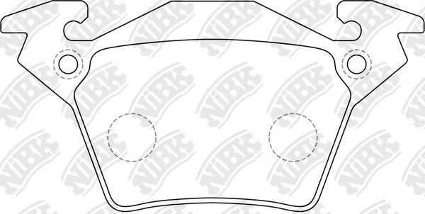 NIBK PN0141 - Тормозные колодки 