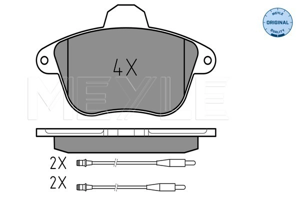 MEYLE 025 215 0717/W - Комплект тормозных колодок, дисковый тормоз MEYLE-ORIGINAL: True to OE.
