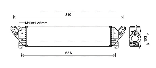 AVA QUALITY COOLING MZA4277 - Интеркулер
