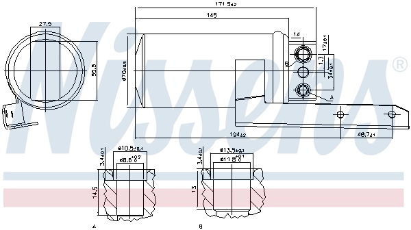 NISSENS 95236 - Осушитель кондиционера