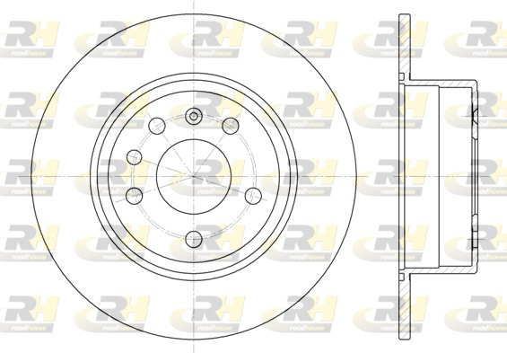 ROADHOUSE 6487.00 - Тормозные диски