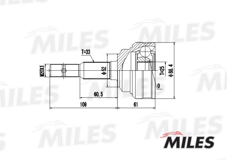 MILES GA20350 - ШРУС