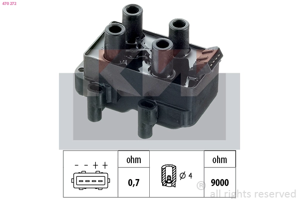 KAWASAKI 470 272 - Катушка зажигания