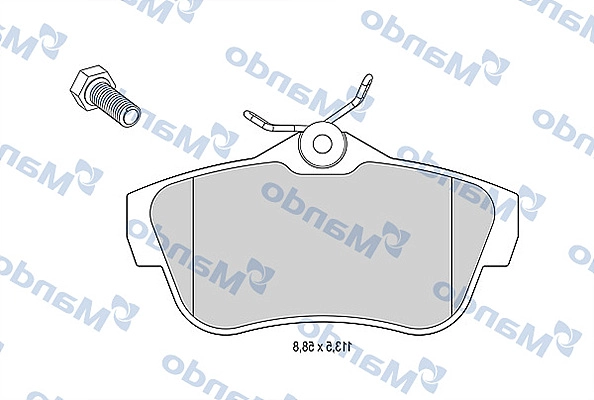 MANDO MBF015482 - Тормозные колодки 
