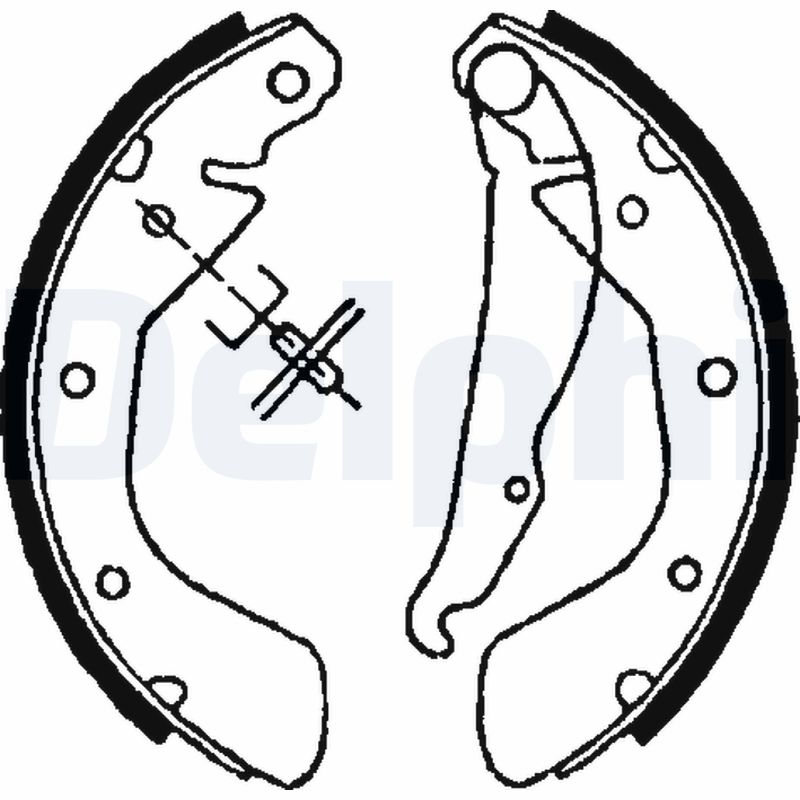 DELPHI LS1622 - Барабанные колодки
