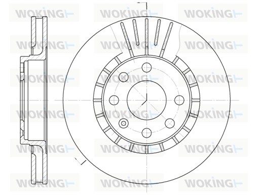WOKING D6178.10 - Тормозные диски