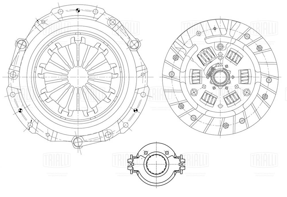TRIALLI FR 2010 - Комплект сцепления