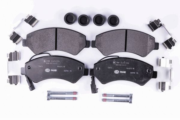 HELLA 8DB 355 023-011 - Тормозные колодки 