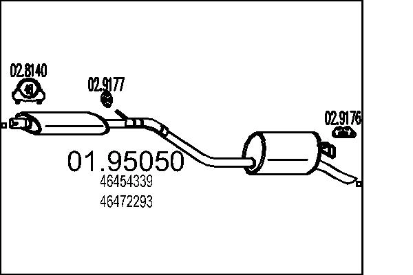 MTS 01.95050 - Глушитель