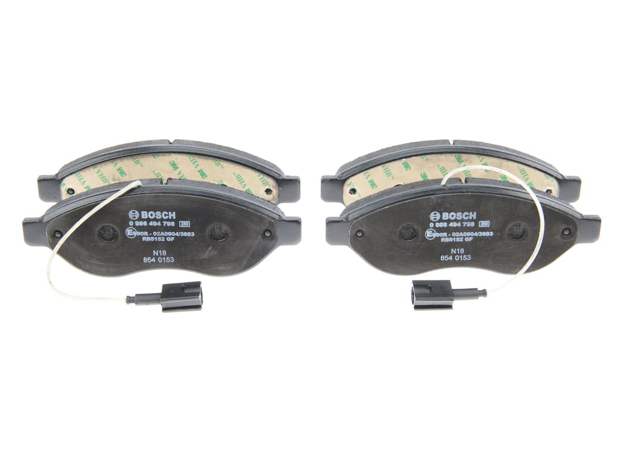 BOSCH 0 986 494 798 - Тормозные колодки 