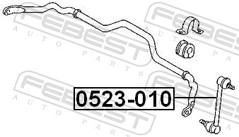 FEBEST 0523-010 - Стойки стабилизатора