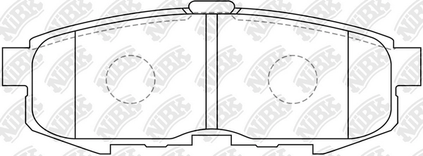 NIBK PN5807 - Тормозные колодки 