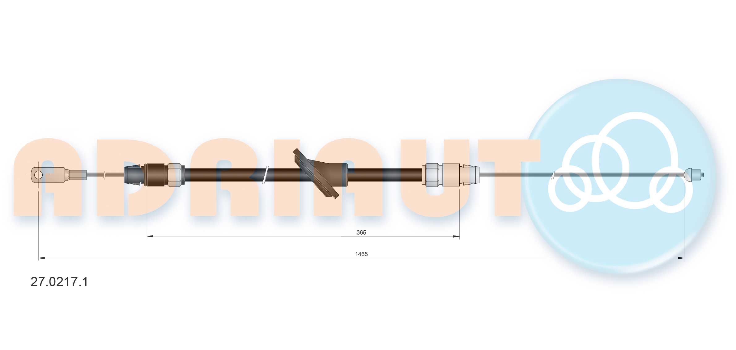 ADRIAUTO 27.0217.1 - Трос ручника