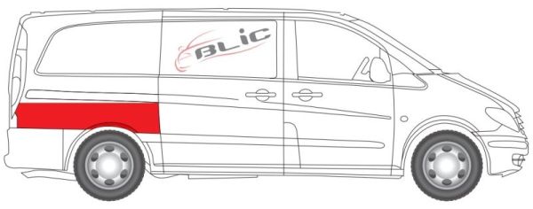 BLIC 6504-03-3542590P - Подкрылок