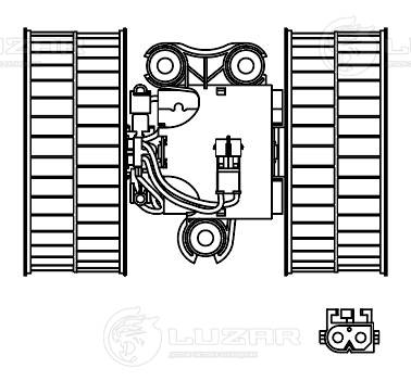 LUZAR LFh 1539 - Моторчик печки