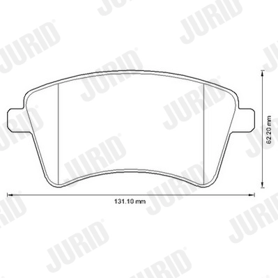 JURID 573284J - Тормозные колодки 