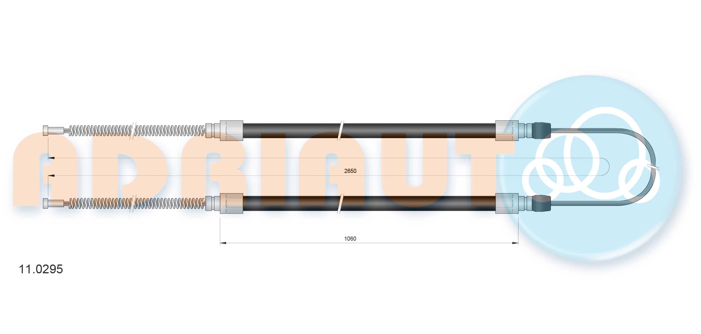 ADRIAUTO 11.0295 - Трос ручника