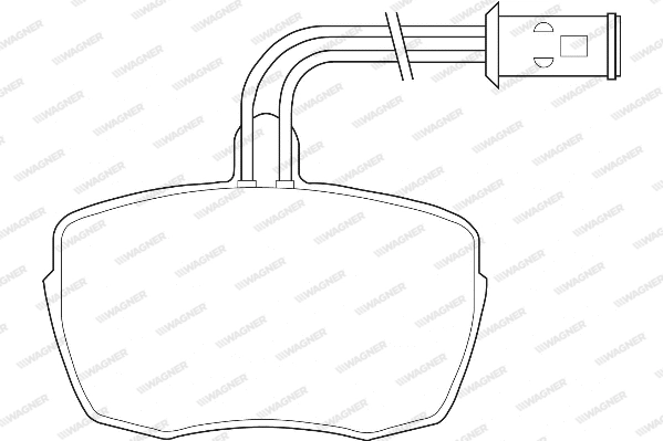 WAGNER WBP20653A - Тормозные колодки 