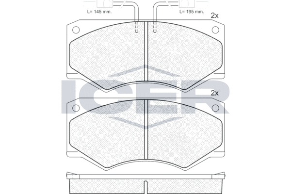ICER 140563 - Тормозные колодки 