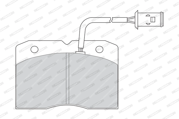 FERODO FVR655 - Комплект тормозных колодок, дисковый тормоз PREMIER ECO FRICTION