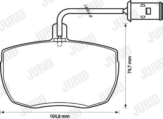 JURID 571442J - Тормозные колодки 