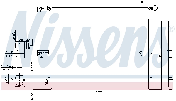 NISSENS 940780 - Радиатор кондиционера