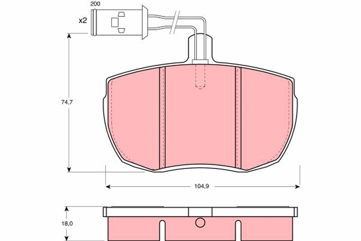 TRW GDB779 - Тормозные колодки 