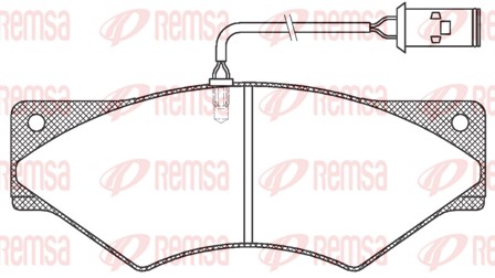 REMSA JCA 436.40 - Тормозные колодки 
