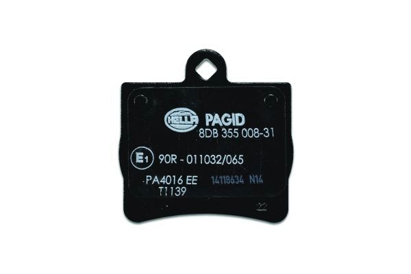 HELLA 8DB 355 008-311 - Тормозные колодки 