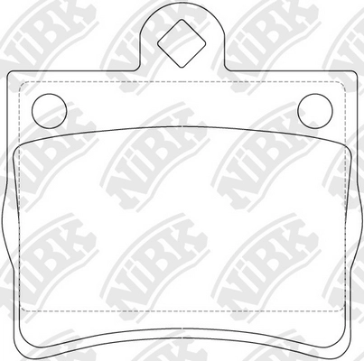 NIBK PN0125 - Тормозные колодки 