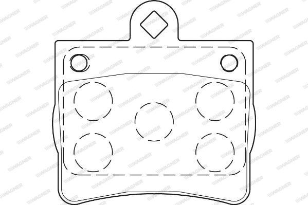 WAGNER WBP21900A - Тормозные колодки 