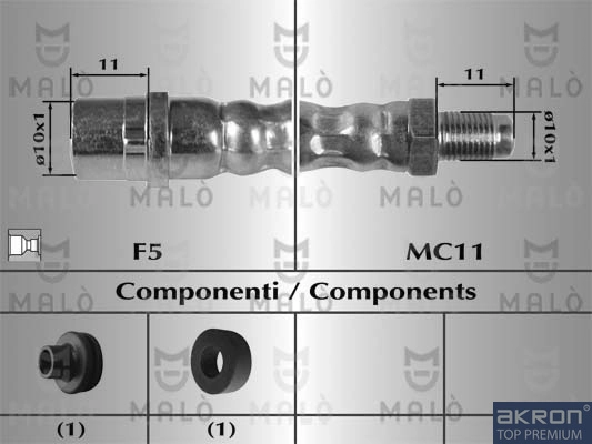 AKRON-MALÒ 8068 - Тормозные шланги