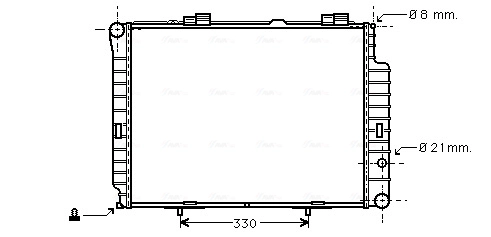 AVA QUALITY COOLING MSA2191 - Радиатор охлаждения