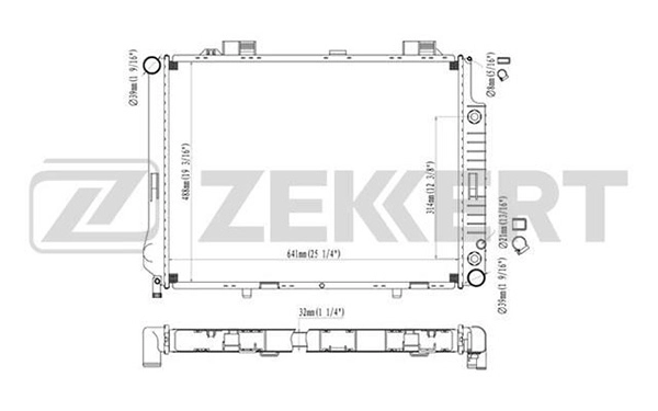 ZEKKERT MK-1069 - Радиатор охлаждения