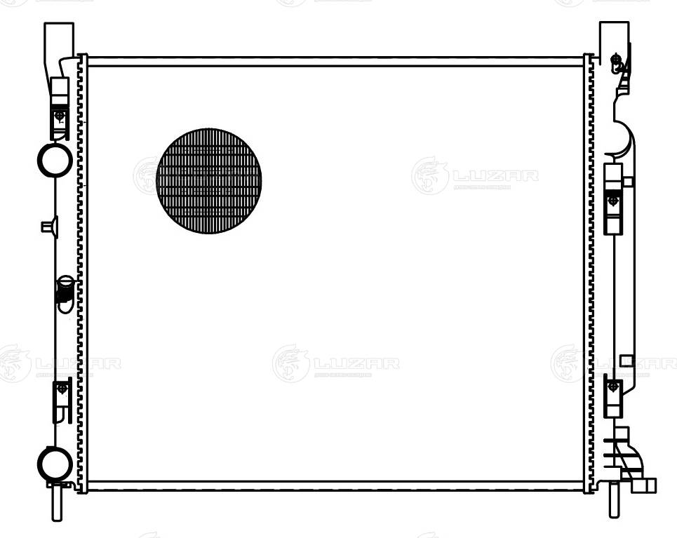 LUZAR LRc 0973 - Радиатор охлаждения