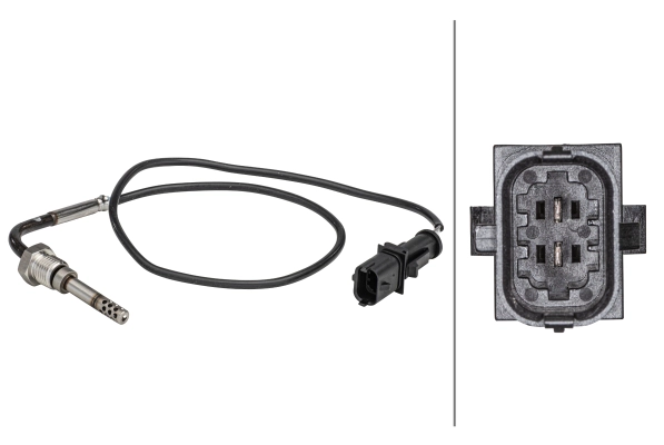 HELLA 6PT 358 181-251 - Датчик температуры выхлопных газов