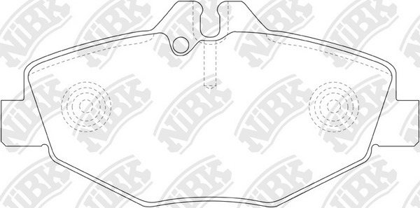 NIBK PN0342W - Тормозные колодки 
