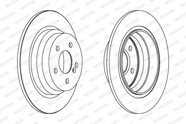 FERODO DDF1308C - Тормозной диск PREMIER