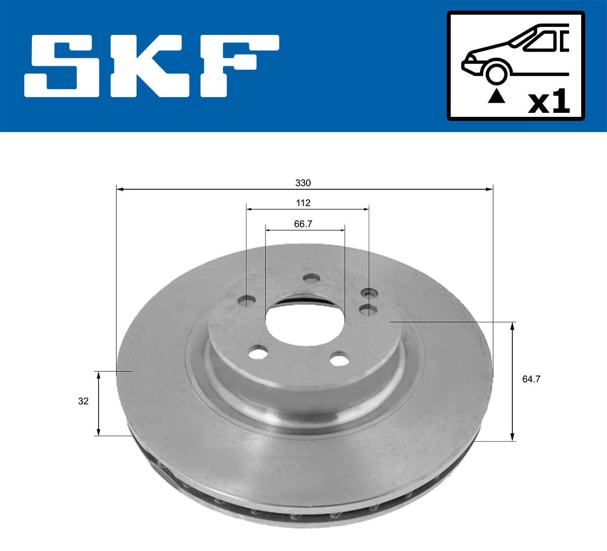 SKF VKBD 80205 V1 - Тормозные диски