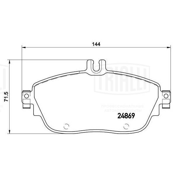 TRIALLI PF 4285 - Тормозные колодки 