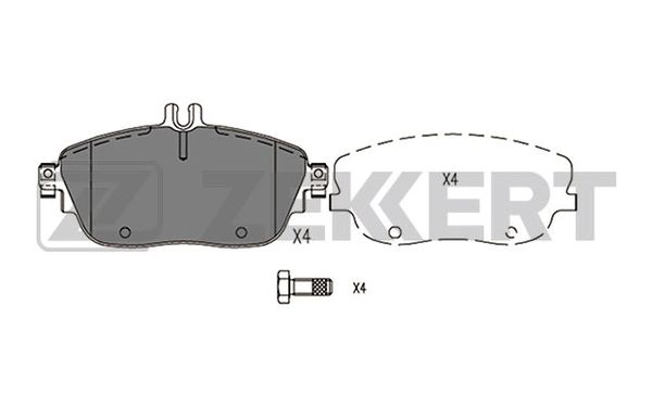 ZEKKERT BS-2950 - Тормозные колодки 