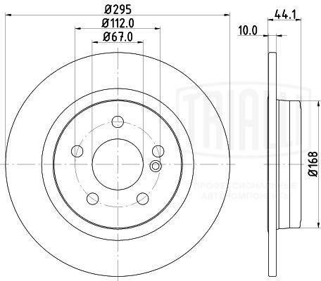 TRIALLI DF 190442 - Тормозные диски