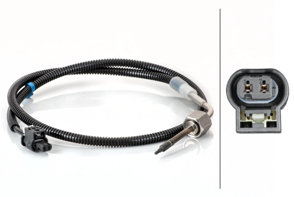 HELLA 6PT 014 494-891 - Датчик температуры выхлопных газов