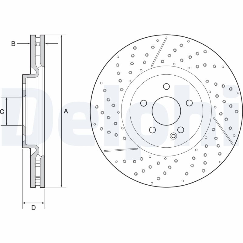 DELPHI BG9229C - Тормозные диски