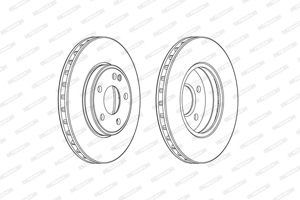 FERODO DDF2460C - Тормозной диск PREMIER