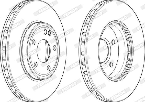 FERODO DDF2460C - Тормозной диск PREMIER