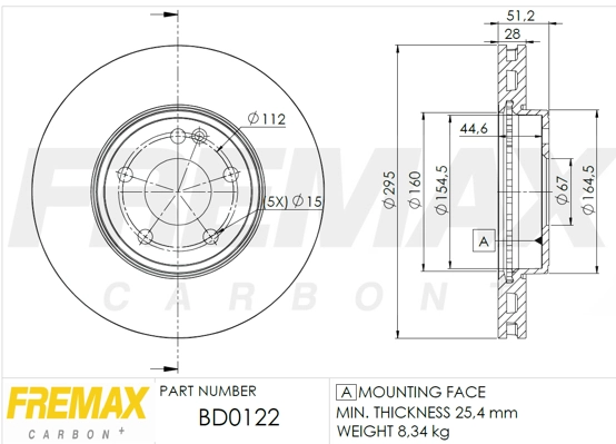 FREMAX BD-0122 - Тормозные диски