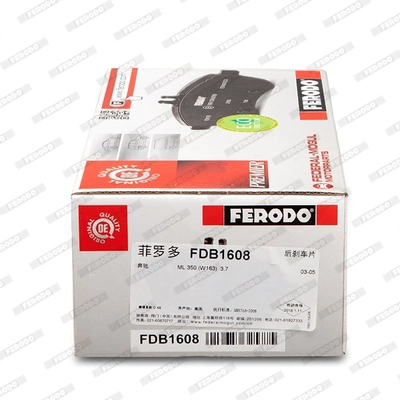FERODO FDB1608 - Комплект тормозных колодок, дисковый тормоз PREMIER ECO FRICTION