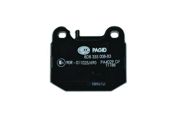 HELLA 8DB 355 008-831 - Тормозные колодки 